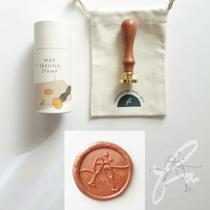 Clinking Champagne Wax Seal Stamp