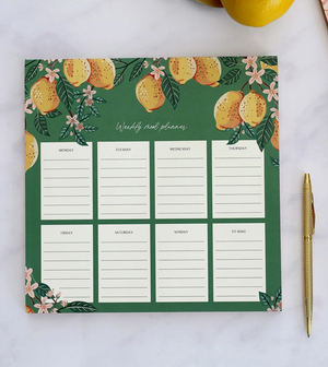 Meal Planner Notepad - Lemons