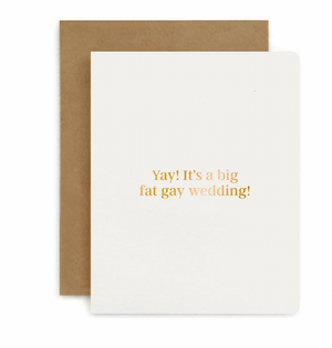 yay! It's a big fat gay wedding - Greeting Card