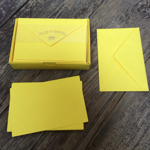 Vellum Range Correspondence Cards Yellow