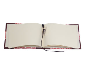 Half Leather Signature Book- Persian Red