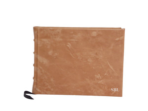Full Leather Signature Book- Light Brown