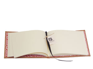Full Leather Signature Book- Light Brown