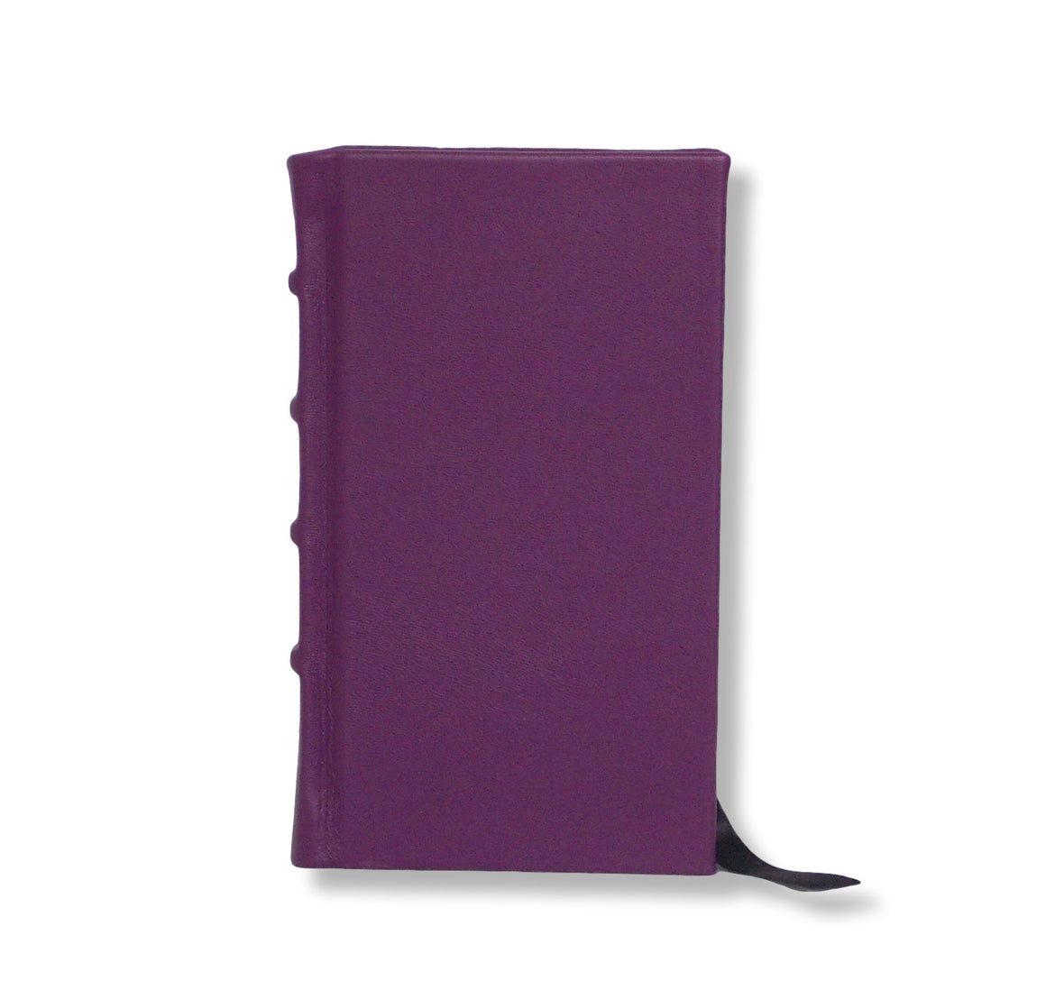Purple leather slimline journal